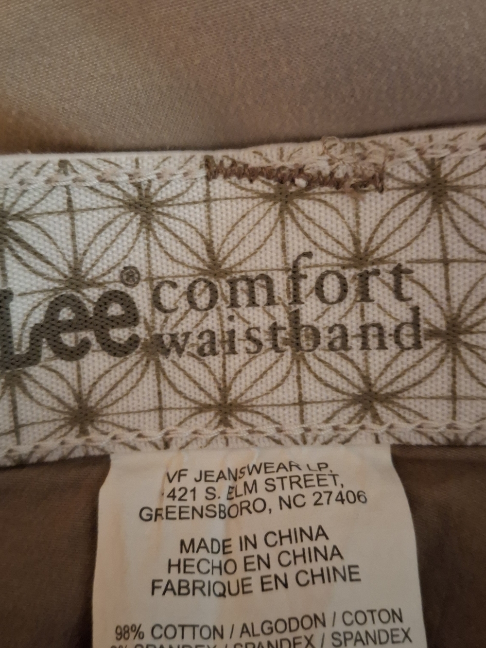 Lee Women's Khaki Crop Pants - Picture 5 of 9